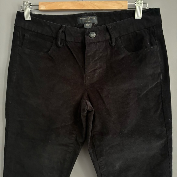 Banana Republic Size 6 Black Ryan Fit Cotton Corduroy Skinny Jeans - Picture 2 of 12